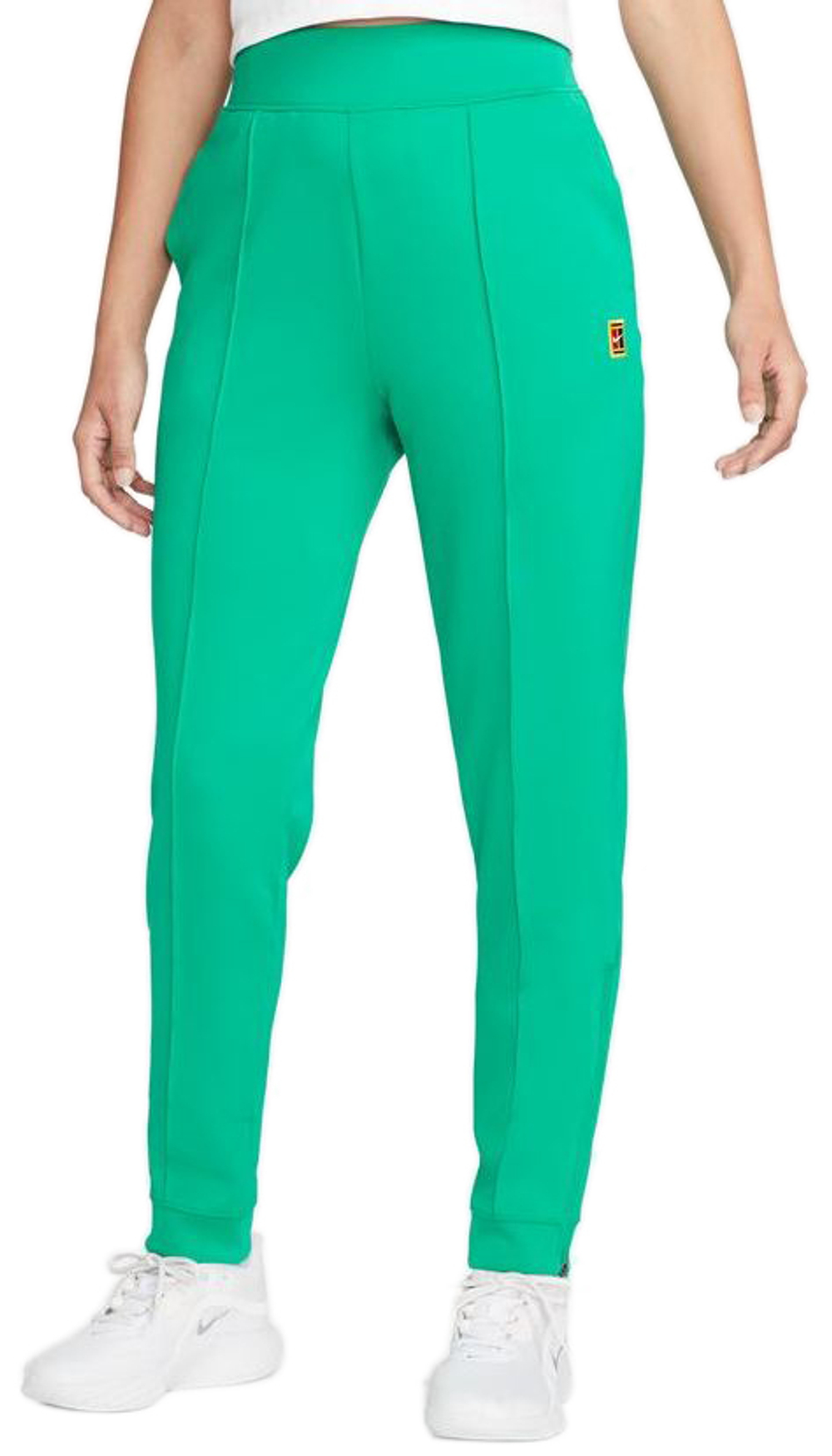 Женские теннисные брюки Nike Court Dri-Fit Heritage Knit Pant - зеленый