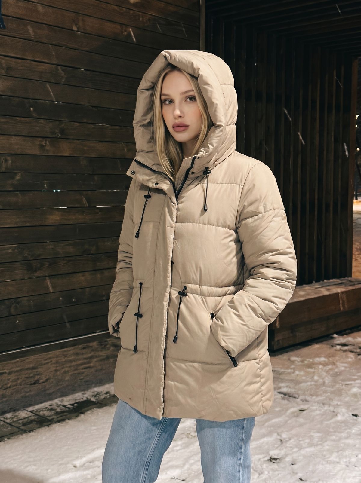 Куртка утепленная с капюшоном