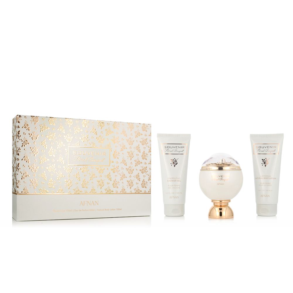 Afnan Souvenir Floral Bouquet EDP 100 ml + SG 100 ml + BL 100 ml (woman) 1 pcs
