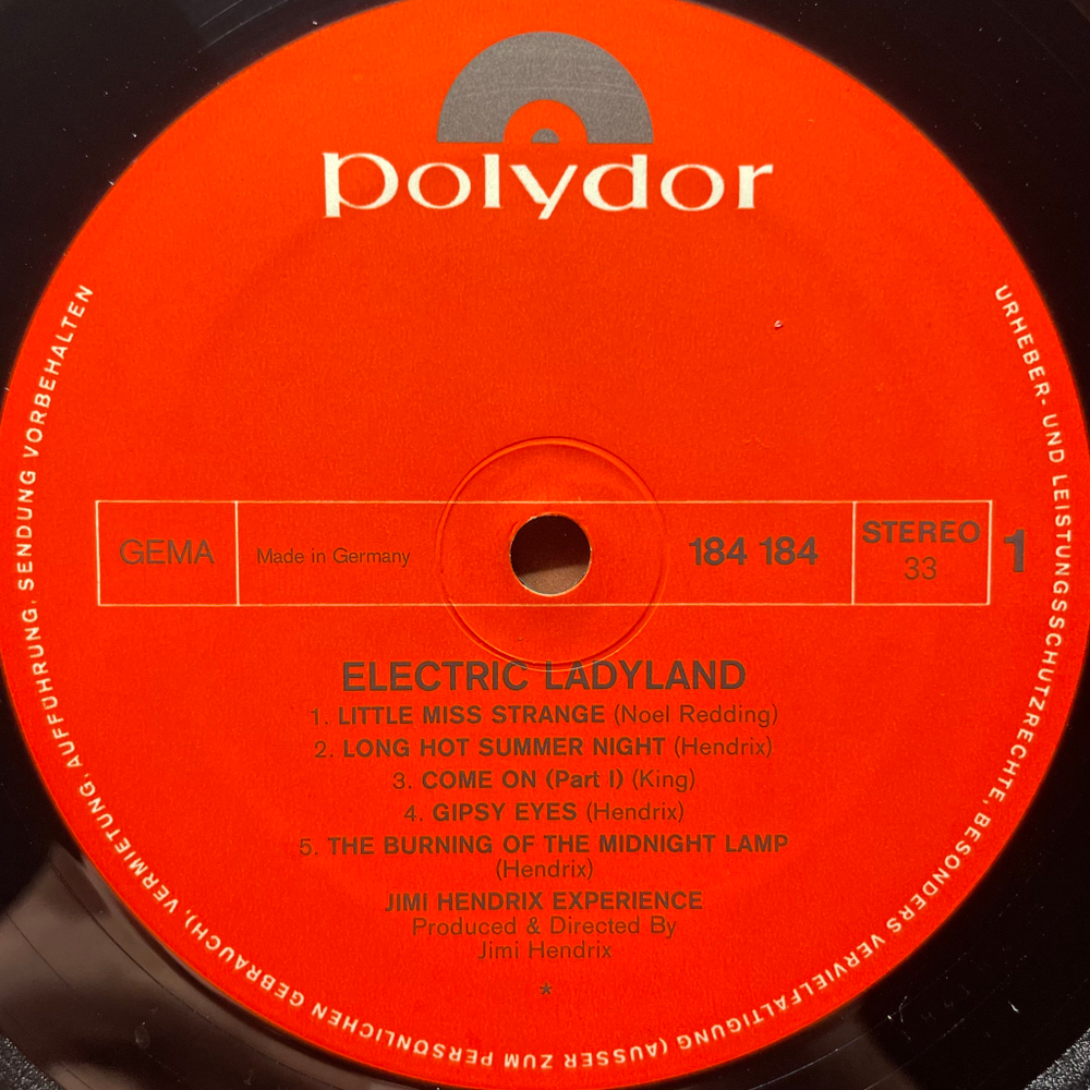The Jimi Hendrix Experience ‎– Electric Ladyland 2LP (Германия 1972г.)
