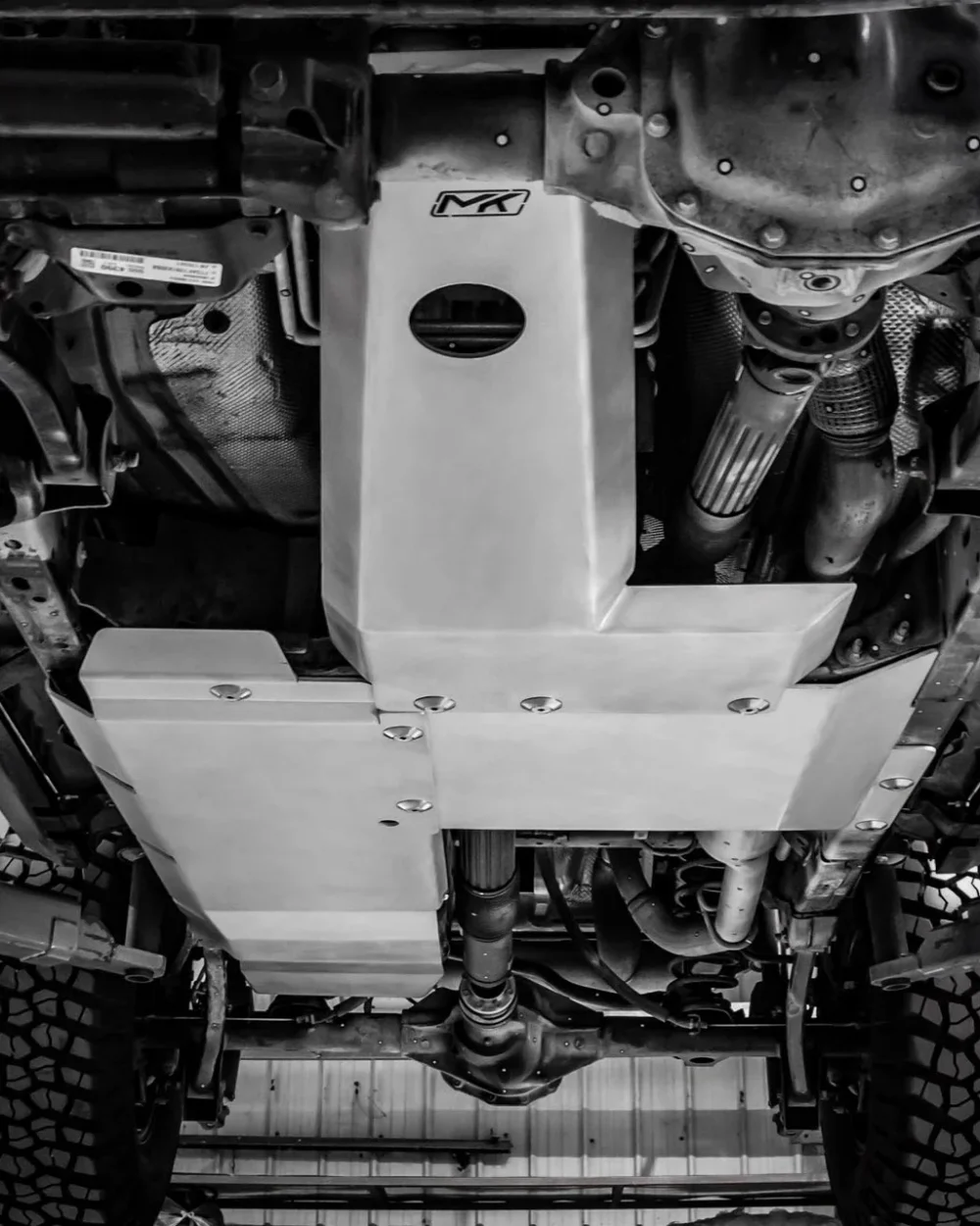 Защита днища 6мм MEIKA для Jeep Wrangler JL 2018-2024+ Джип Вранглер защита картера кпп двигателя