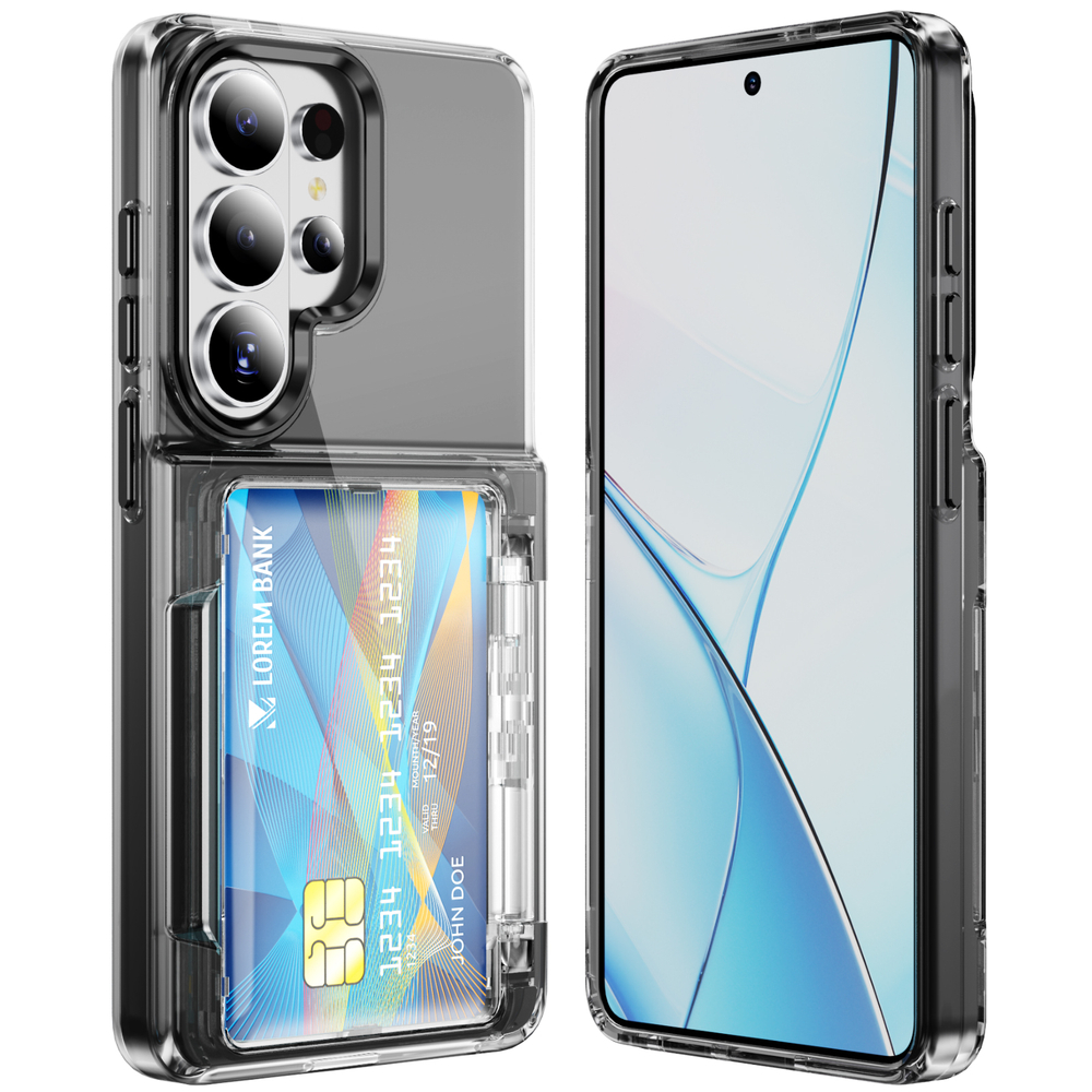 Прозрачный чехол Lumen Case с подставкой 2‑в‑1 и отделением для карт: Samsung Galaxy S26 Ultra