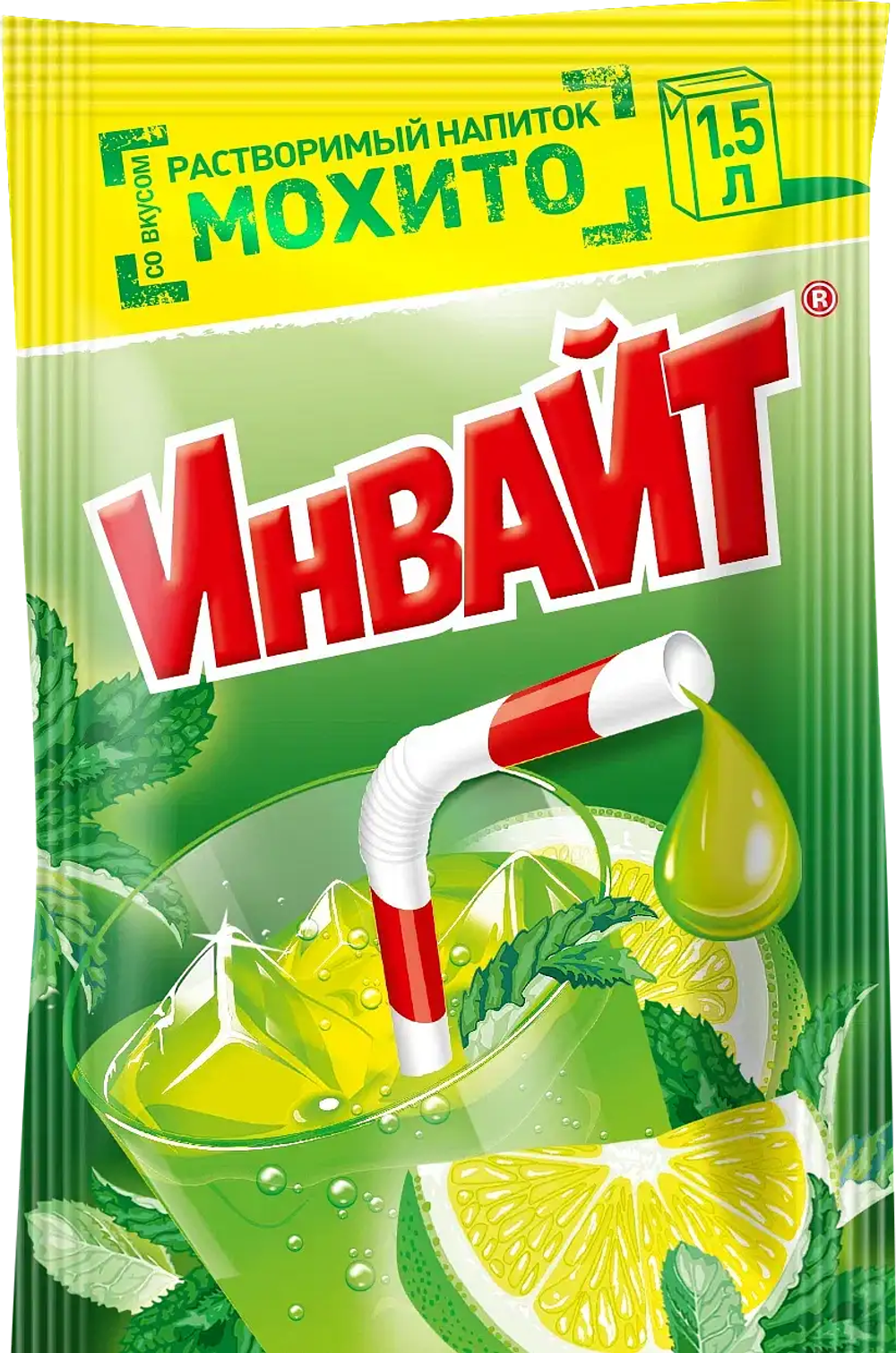Растворимый напиток ИНВАЙТ Мохито 12г*24шт*6 блоков.