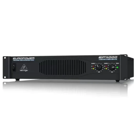 Behringer EP4000- усилитель мощности, 2х950 Вт/4 Ом,2х550 Вт/8 Ом, мост:2400 Вт/4 Ом, 1750 Вт/8  Ом