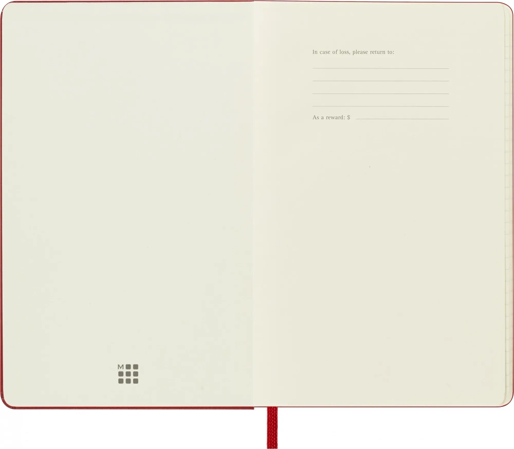 Еженедельник Moleskine WKNT (DHF212WN2) 9x14см, твердая обложка, красный