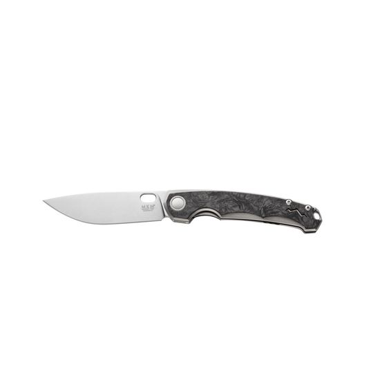 Нож скл."ECLIPSE", ст.MAGNACUT, кл.StoneWash с отверст., рук.карбон файбер/титан, отверств.д/темляка,титан клипса