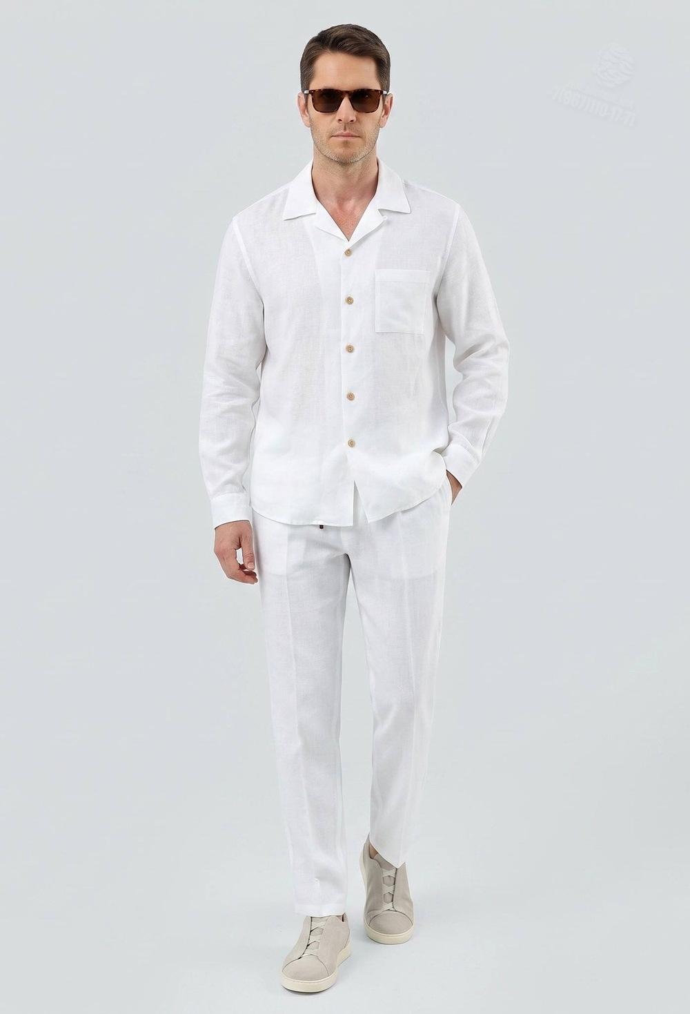Льняной костюм Brunello Cucinelli