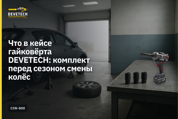 Что в кейсе гайковёрта DEVETECH: комплект перед сезоном смены колёс Что в кейсе гайковёрта DEVETECH: комплект перед сезоном смены колёс