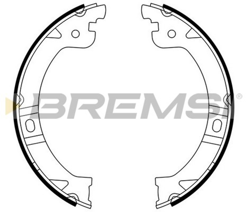 BREMSI - GF0429-BMS - Komplet kocionih papuca, rucna kocnica