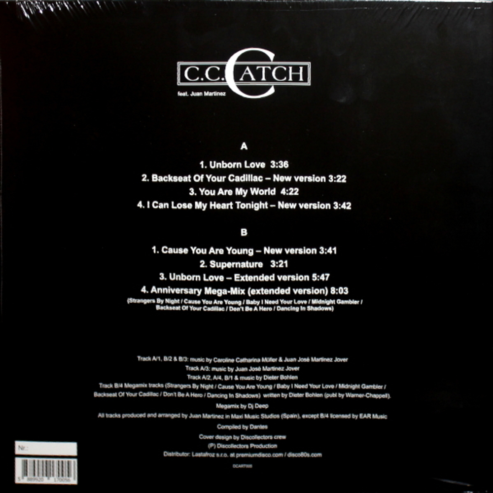 C.C. Catch feat. Juan Martinez / Unborn Love (Coloured Vinyl)(LP)