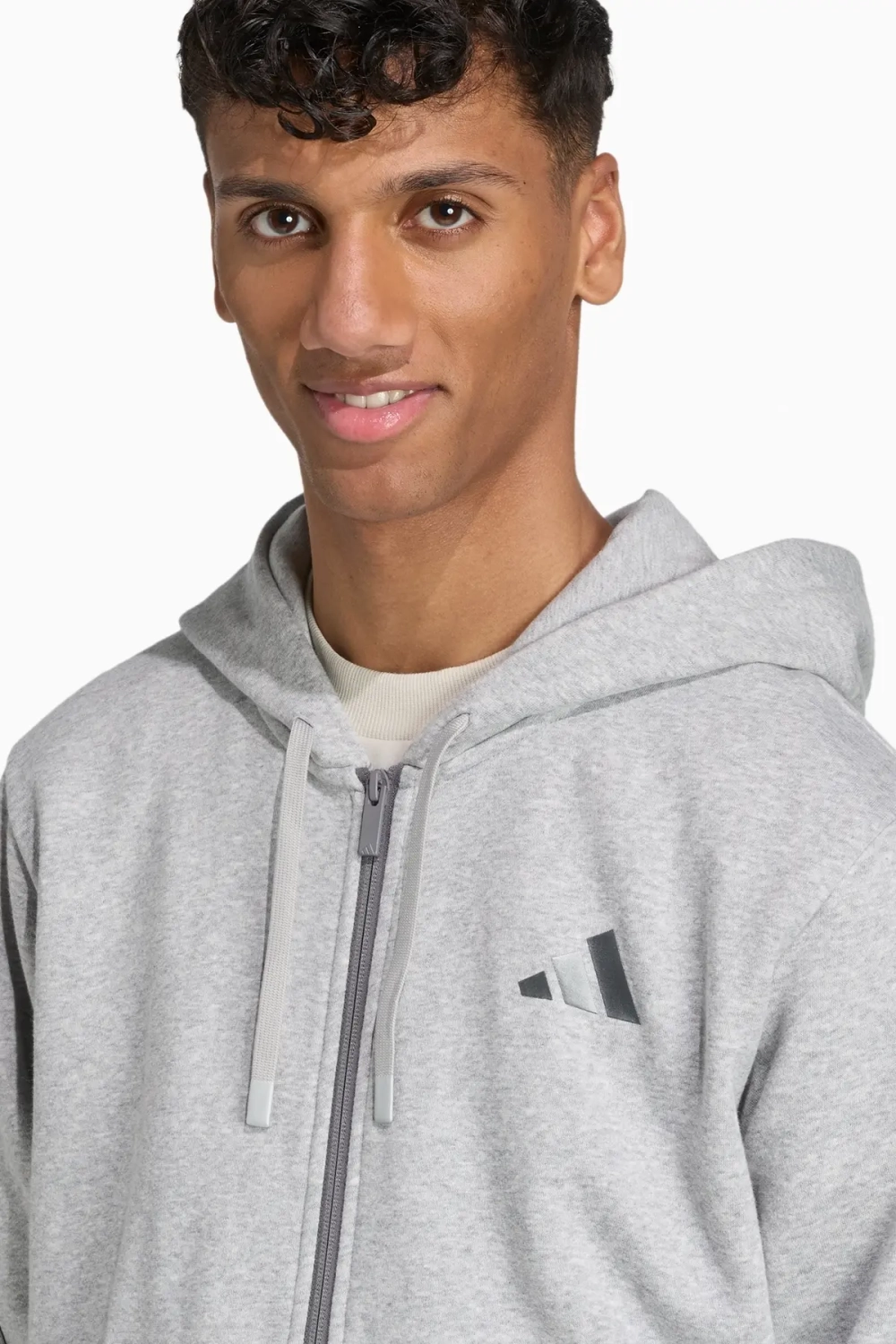 Кофта adidas Holiday 3-Stripes Full-Zip - серый