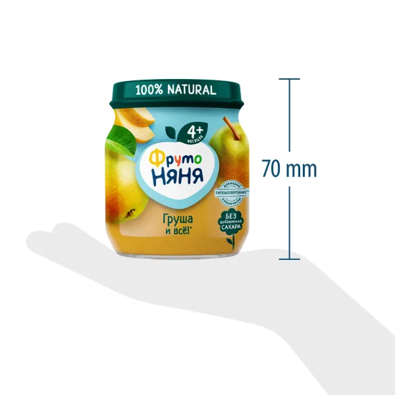 Пюре ФрутоНяня Груша с 4 мес 100 г
