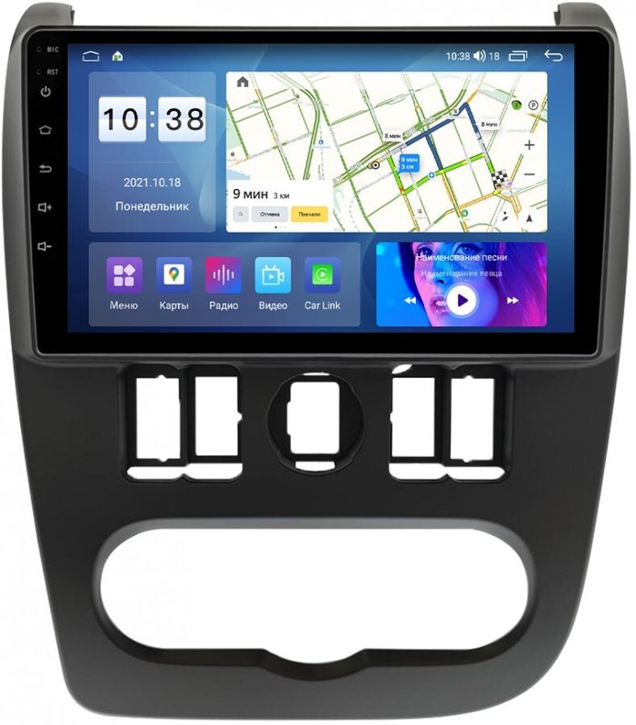 Магнитола для Lada Largus 2012-2021 - Parafar PF863XHD на Android 13, CarPlay, 4G SIM-слот