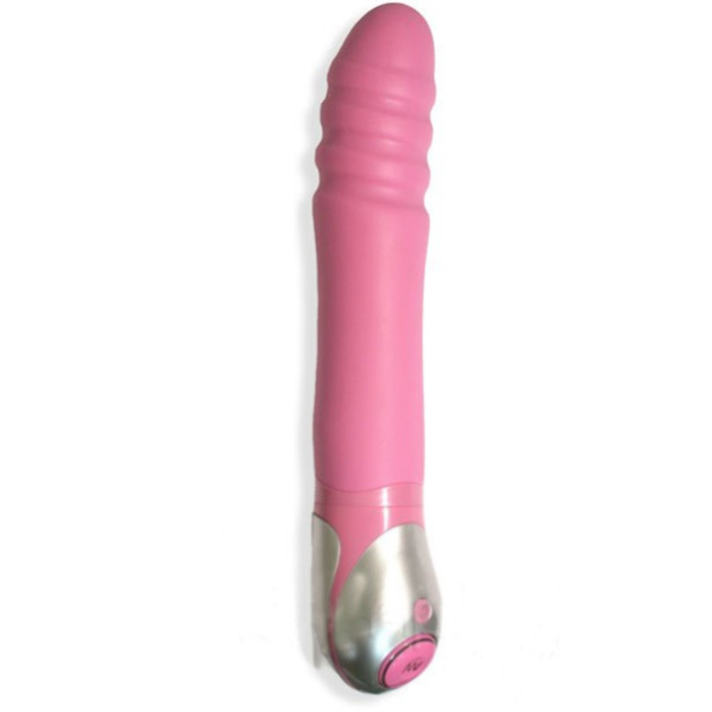 Розовый вибромассажер Zest, серия Vibe therapy.
