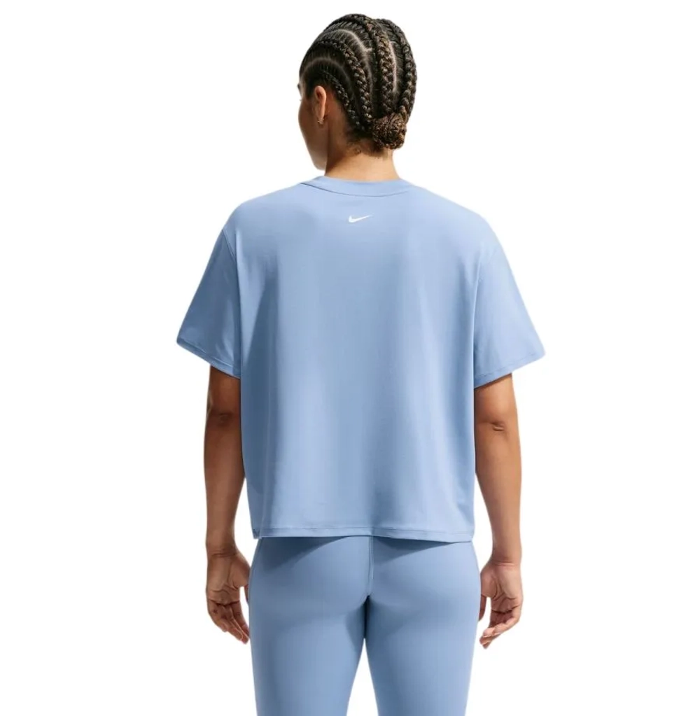 Женская теннисная футболка Nike Pro Loose - work blue/white