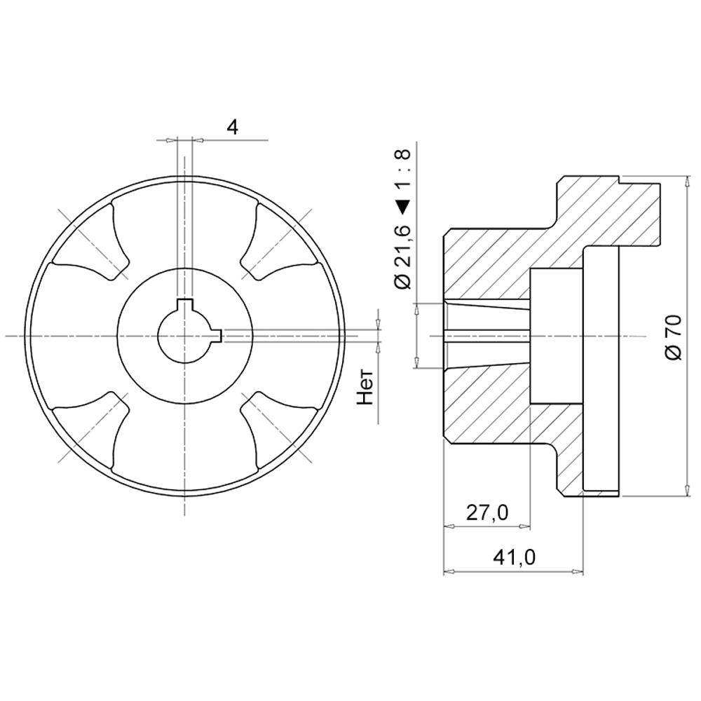 Полумуфта SGEA21FS300