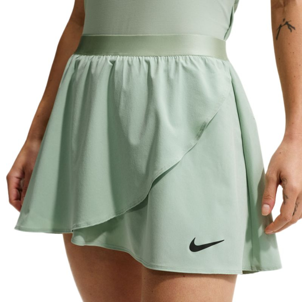 Женская теннисная юбка Nike Court Paris Slam Dri-Fit High Waisted Tennis - steam/steam/black