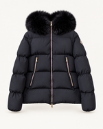 Женский пуховик Moncler Laichefur — чёрный