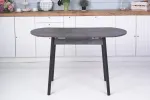 Стол обеденный Кэлли ЛДСП раздвижной каркас чёрный