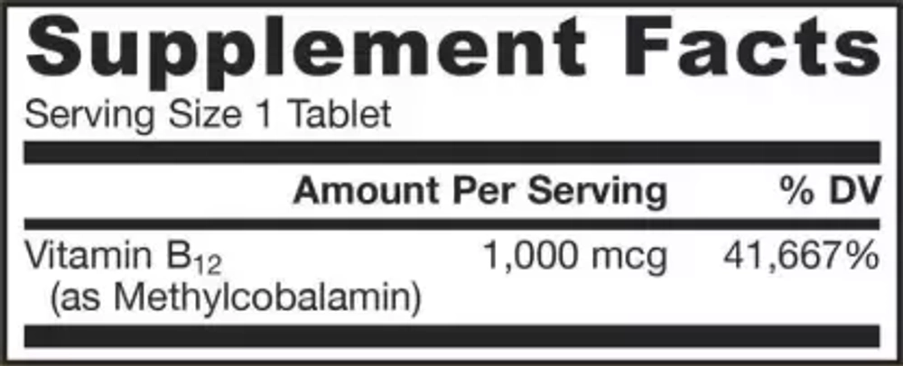 Jarrow formulas methyl B-12 100tab lemon.