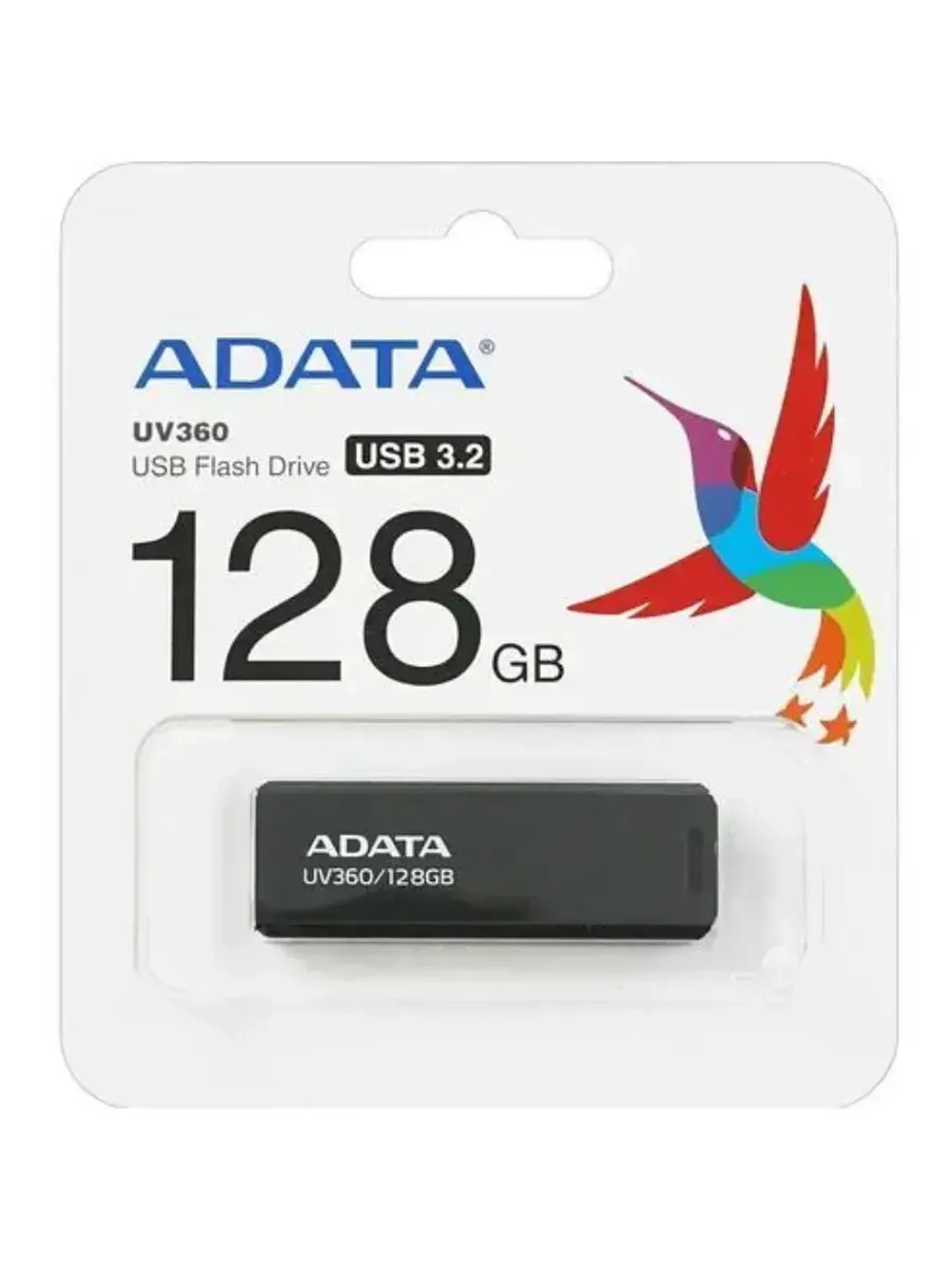 Память USB Flash 128 ГБ UV360 AUV360-128G-RBK BLACK