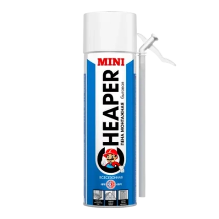 Mr.Sil CHEAPER MINI Пена монтажная бытовая всесезонная 500мл (12шт/кор)