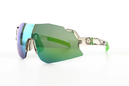 Спортивные очки HILX Savage 2.0 Shiny Crystal Grey Green / Green Mirror Lens