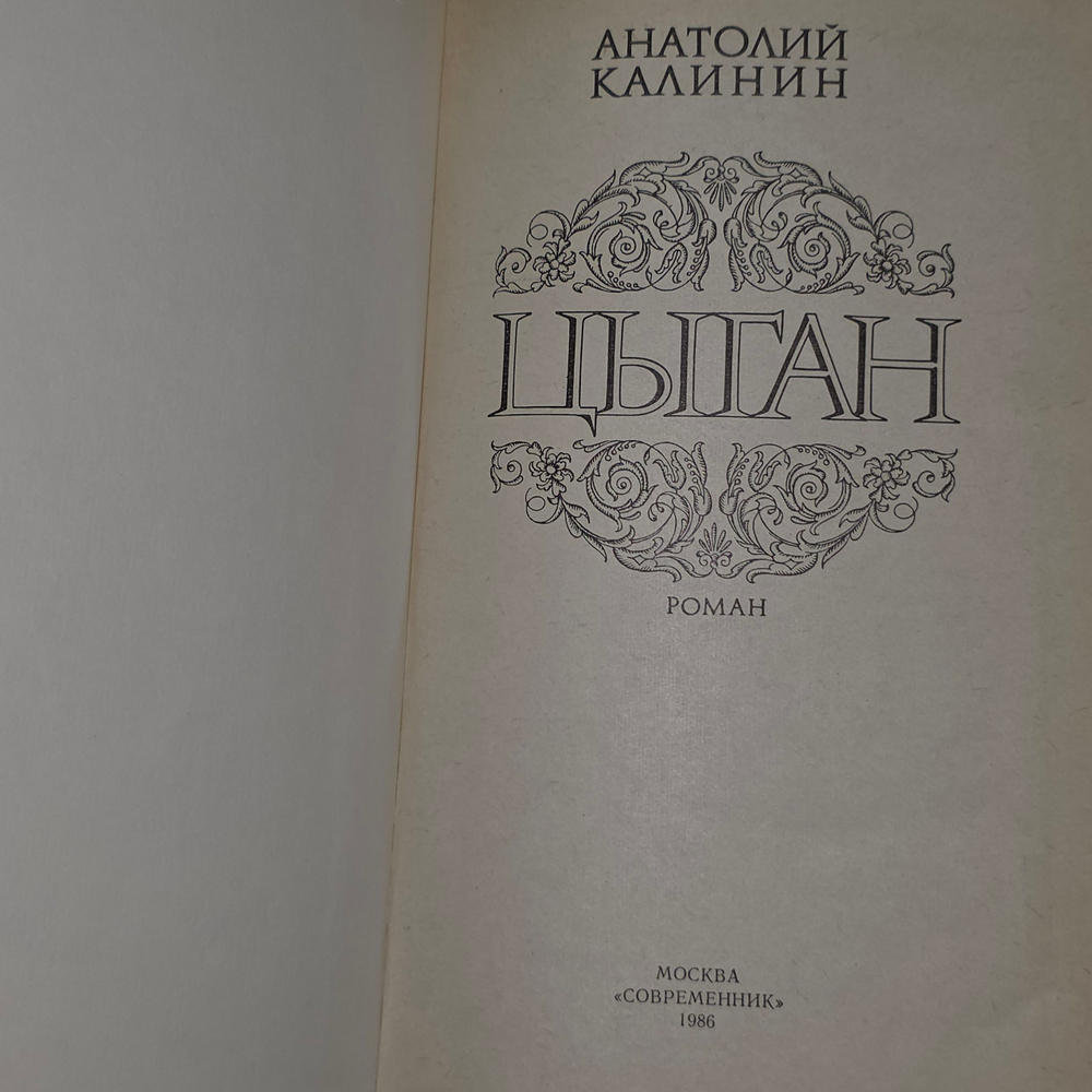 Книга " Цыган"