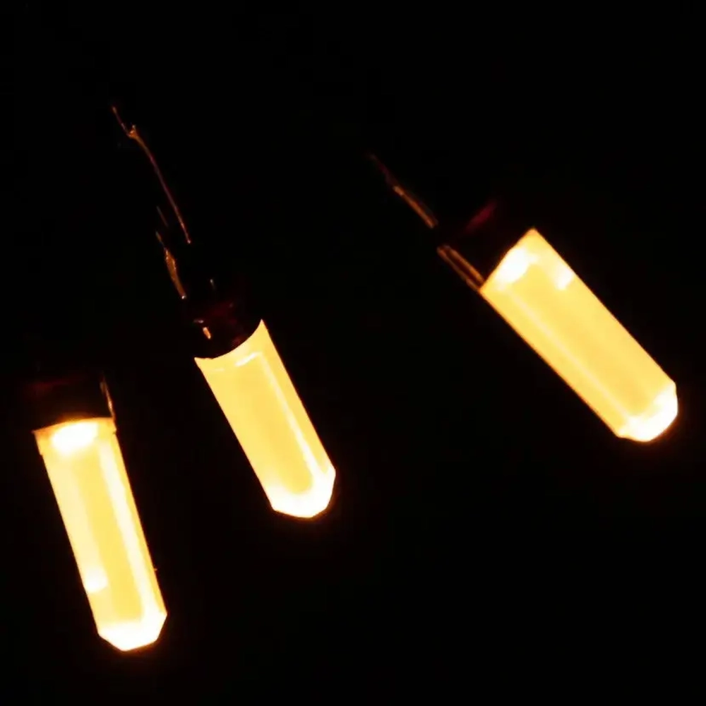 Гирлянда для дома «Кристаллы» 9,5 м 100 ламп LED черный пров., 8 реж.,IP-40, Жёлтый (возможность соединения)