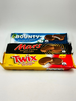 Набор печенья Mars, Bounty, Twix secret centre biscuits. 132 г х3 шт   396 г (Великобритания)