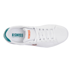 Мужские теннисные кроссовки K-Swiss Court Shield Sneakers Men - White, Petrol