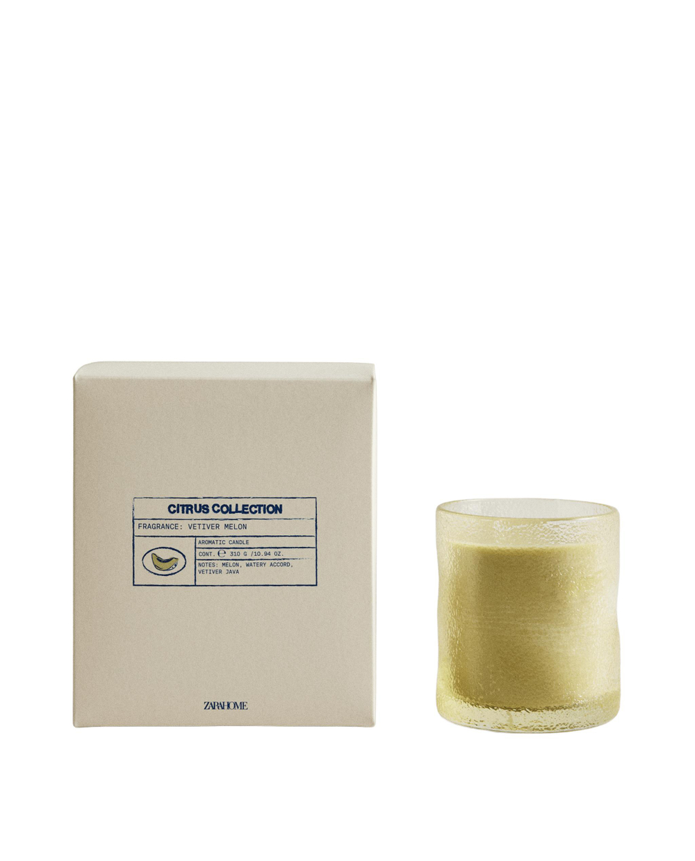 Свеча ароматическая Vetiver Melon 310 г Zara Home, фото 7