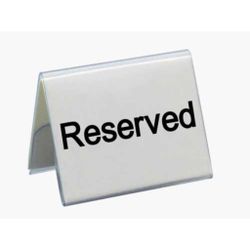 Табличка "Reserved" 5*4 см, пластик, P.L. Proff Cuisine