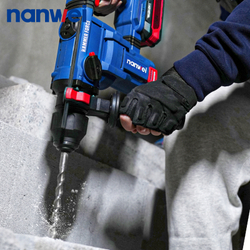 Перфоратор аккумуляторный Nanwei NW-H8281 (20V, 4 Дж, SDS-Plus, 2 АКБ 6 Ач)