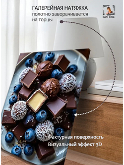 Интерьерная картина "Мятный взрыв", 50х70см 1шт.
