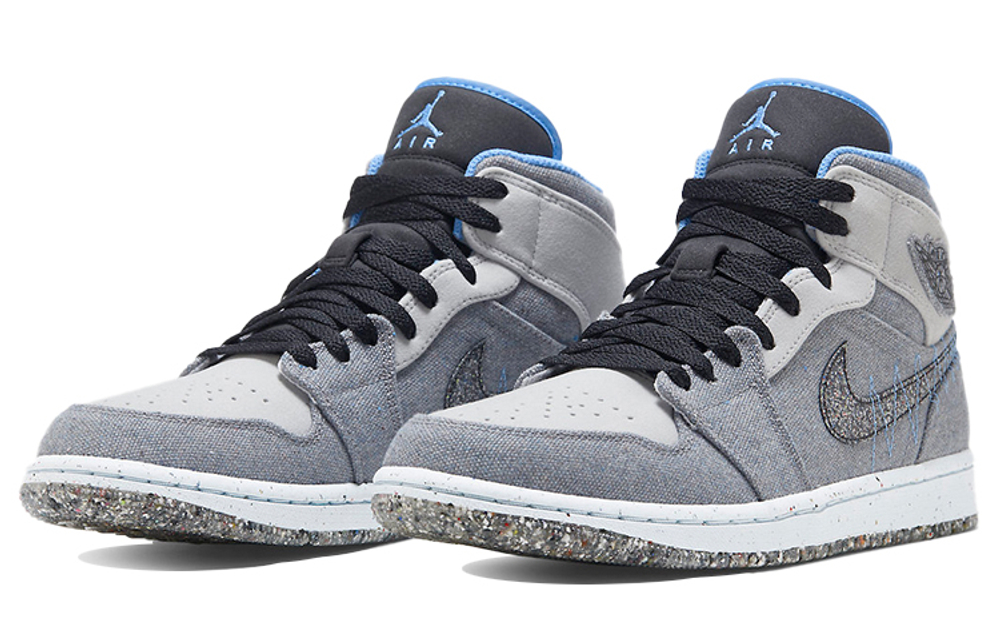 Air Jordan 1 Mid 'Crater Grey University Blue'