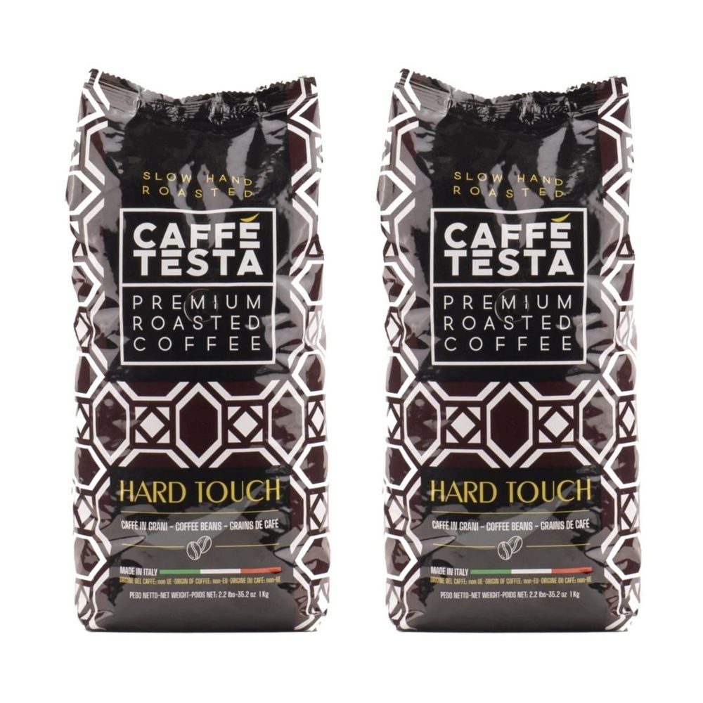 Кофе в зернах Caffe Testa Hard Touch 1 кг, 2 шт