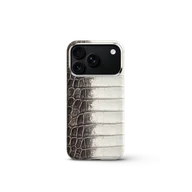 Чехол для iPhone 18 - Натуральная кожа Гималайского крокодила
