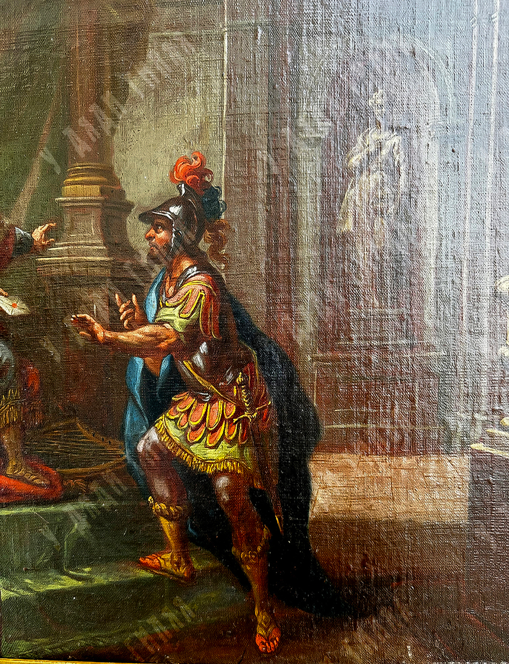 Н/х. Царь Давид передает Урии письмо для Иоава. Холст, масло. Испания. XIX в.