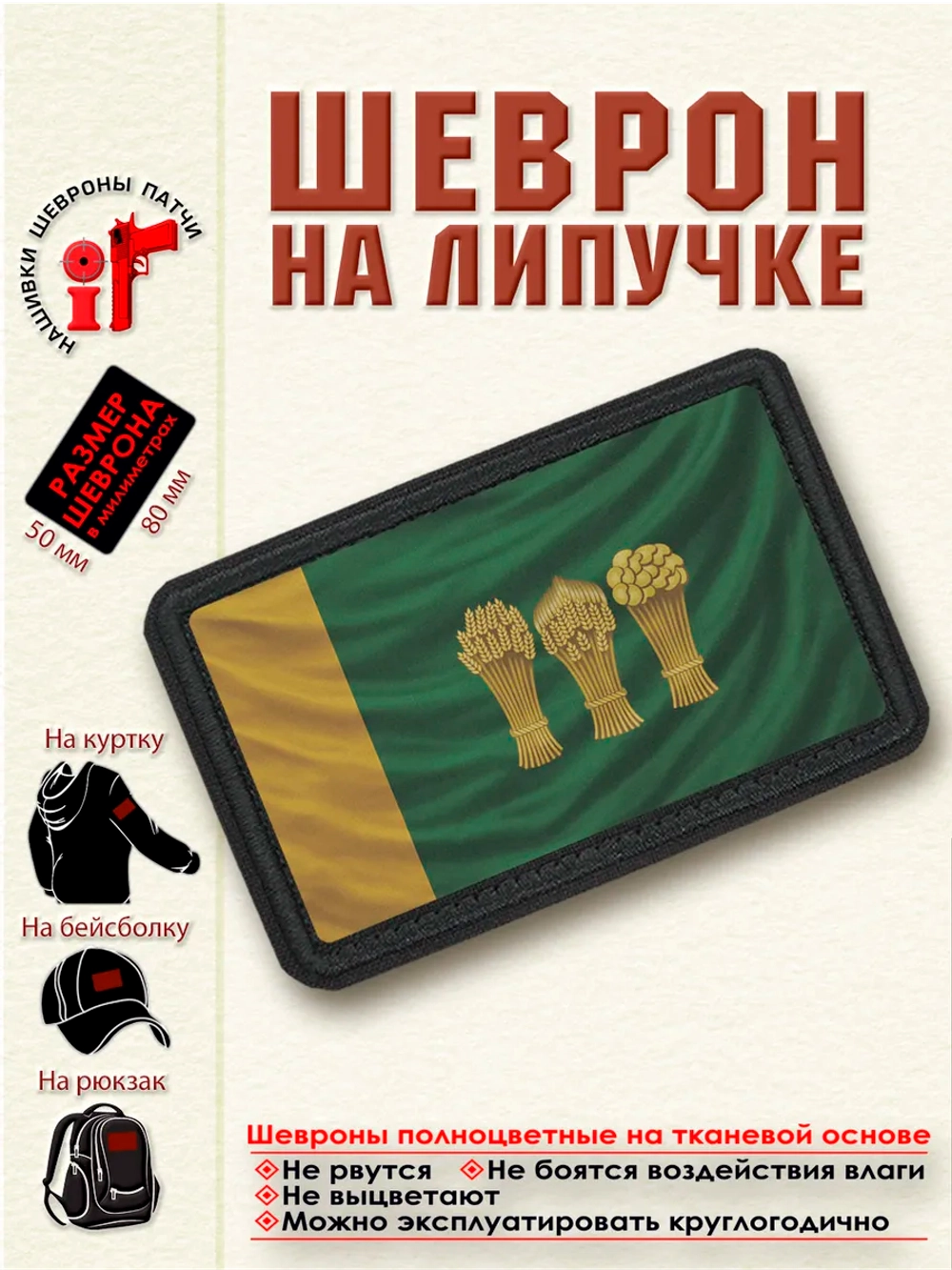 Шеврон "Флаг и Герб Пензы" dtf