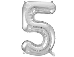 Шар фольга 26" "Цифры" 0 - 9 (66 см) серебро