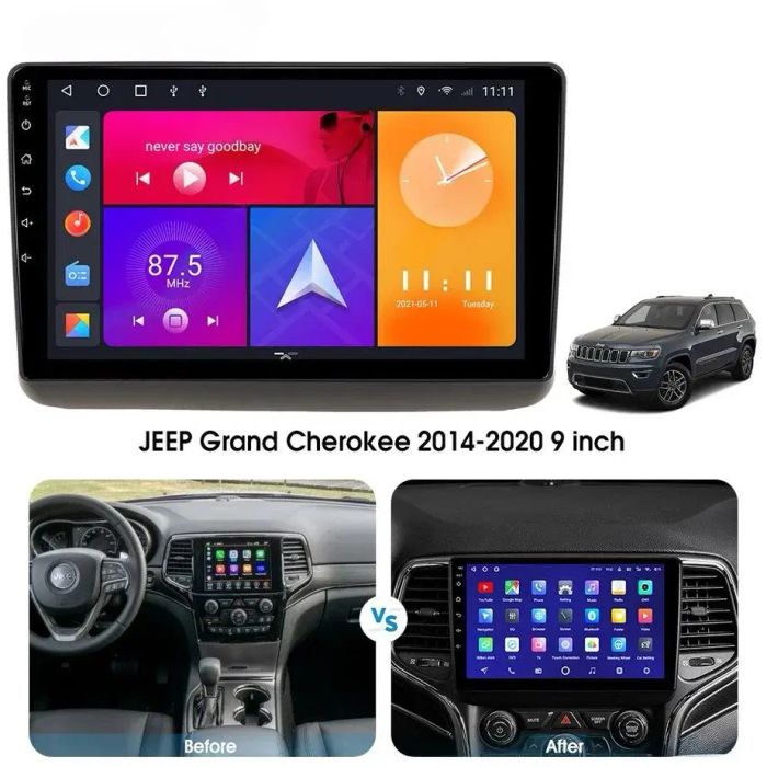 Магнитола для Jeep Grand Cherokee WK2 2013-2021 (взамен 8.4" экрана) - ZX563R9-7862 Android 10, Быстрая, SIM-слот