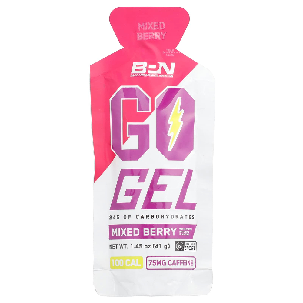 BPN, Go Gel, ягодная смесь без добавок, 10 пакетиков по 41 г (1,45 унции)