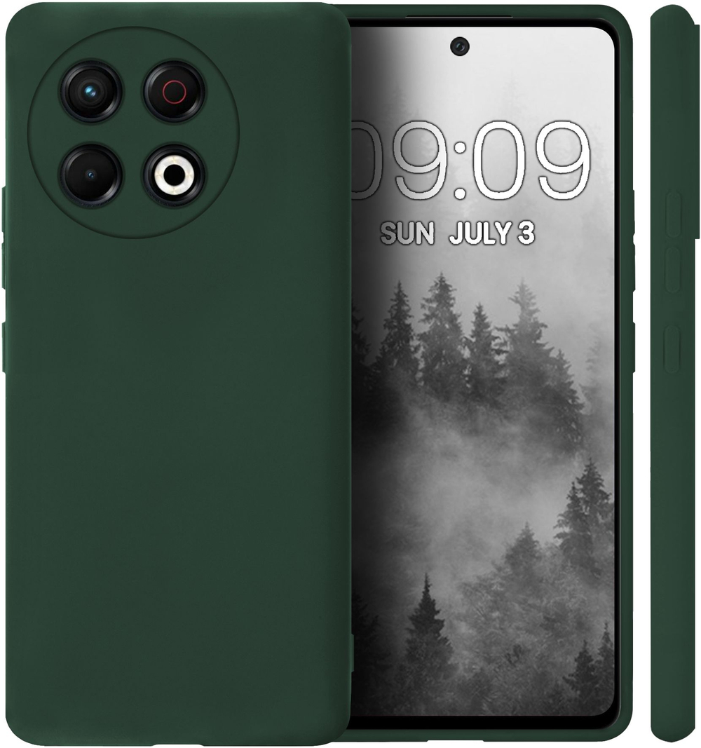 Мягкий Soft Touch чехол из силикона для TECNO SPARK 30 PRO с бархатной подкладкой