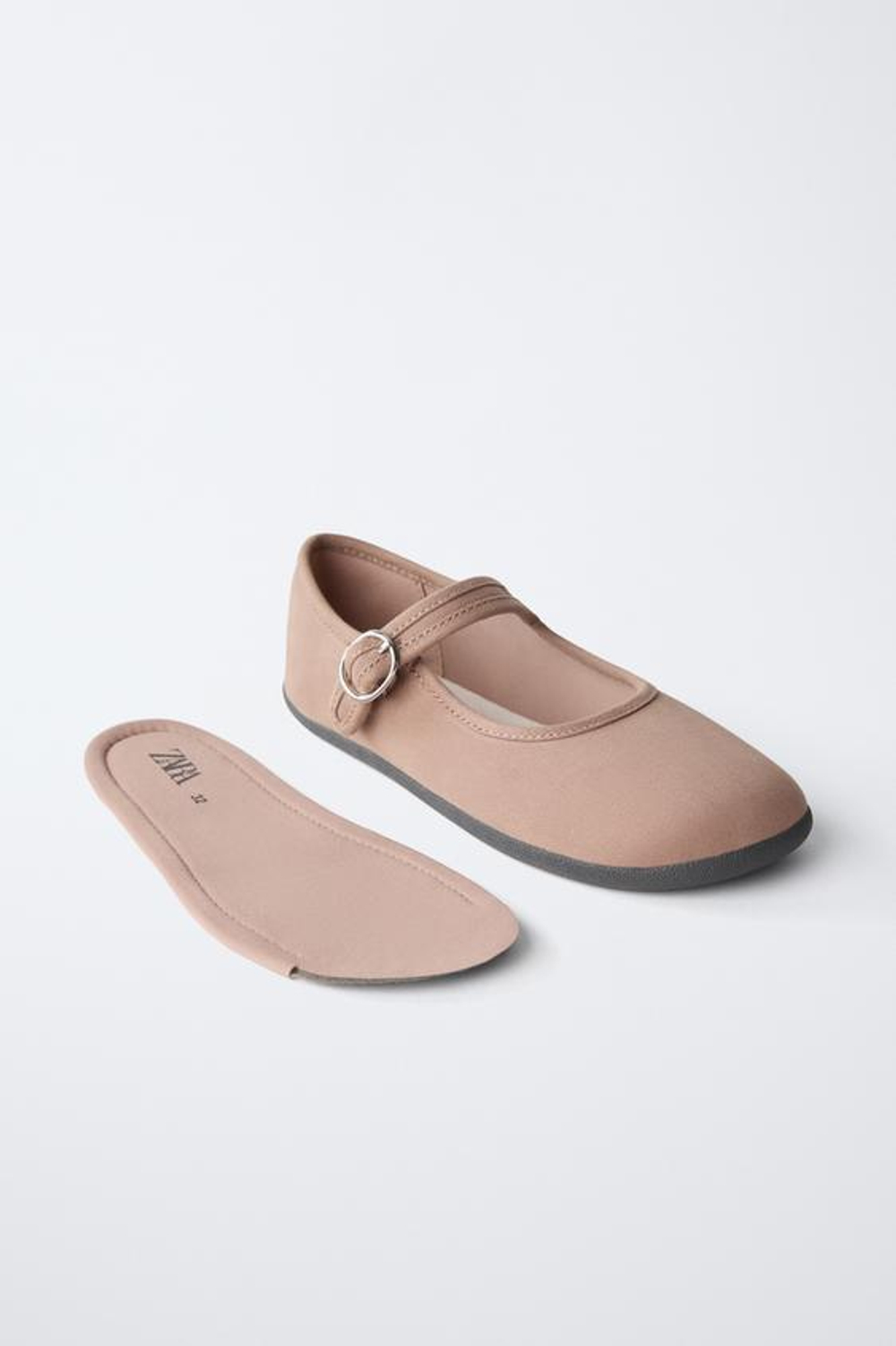 ZARA БАЛЕТКИ BAREFOOT, РОЗОВЫЙ