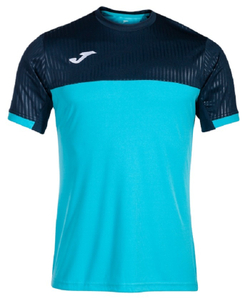 Мужская теннисная футболка Joma Montreal Short Sleeve T-Shirt - Бирюзовый