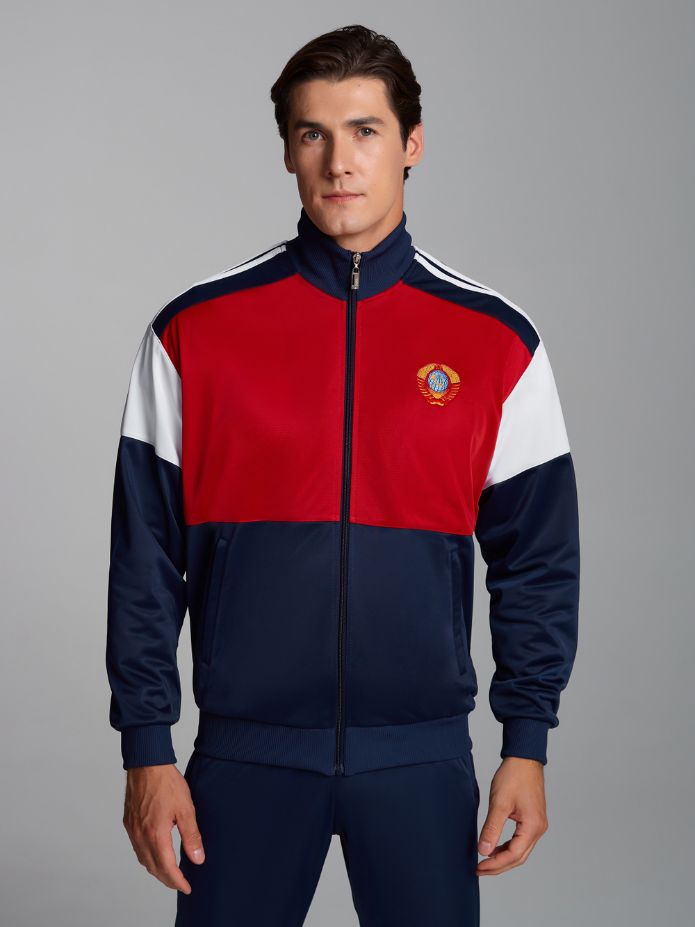 Спортивный костюм мужской СССР L-016 красный