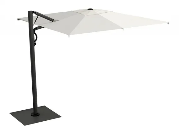 Зонт для кафе профессиональный Astro Carbon, 350х350 см, графит, слоновая кость