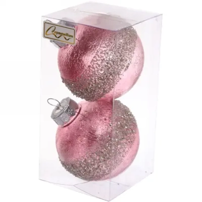 Набор украшений SHINE «Diamonds» 8 см (2 шт.), rose pink