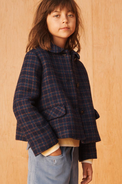 ZARA ПАЛЬТО ИЗ СМЕСОВОЙ ШЕРСТИ - LIMITED EDITION, СИНИЙ